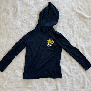 RVCA Kids/Boys RashGuard, Sun Shirt, Surf Shirt with Hood Size XS